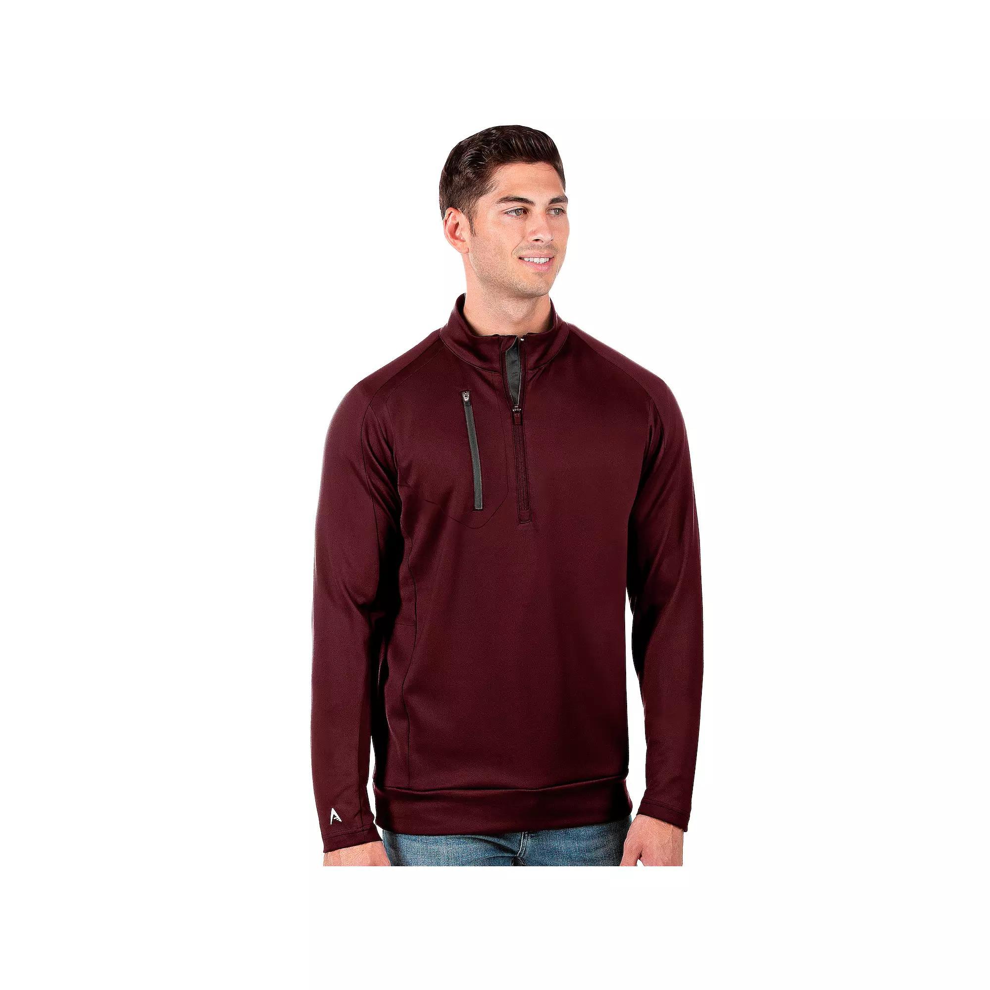 Mens Antigua Generation 1/2 Zip Pullover, Men's, Size: Large, Green Product Image