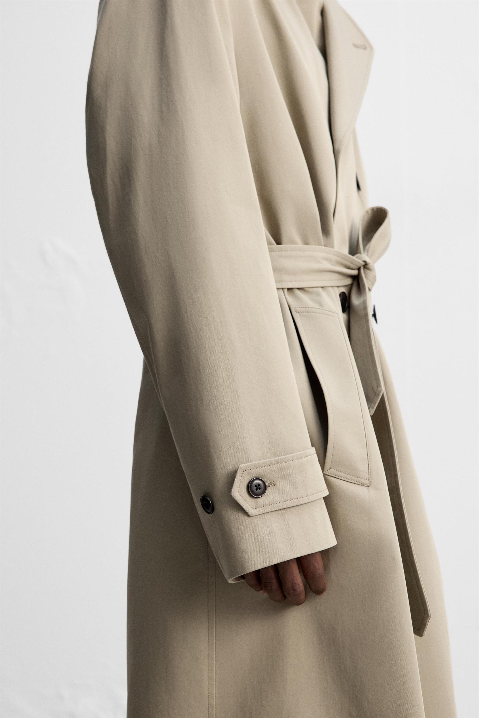 WATER REPELLENT LONG TRENCH COAT Product Image