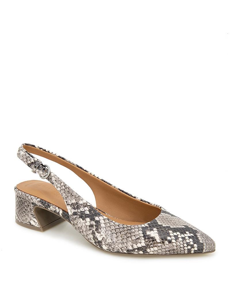 Gentle Souls by Kenneth Cole Womens Georgia Pointed Toe Slingback Block Heel Pumps Product Image
