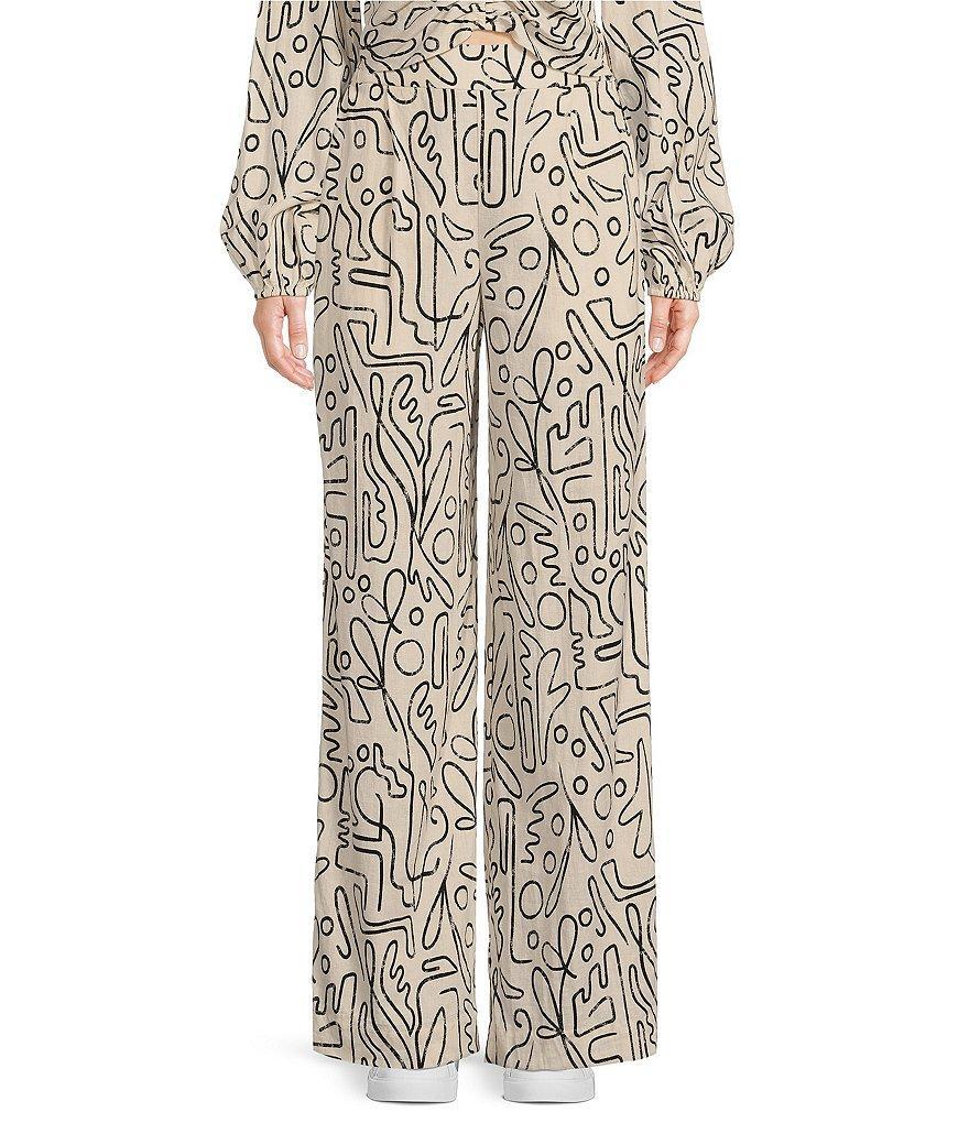 Every Abstract High Rise Wide Leg Coordinating Pants Product Image
