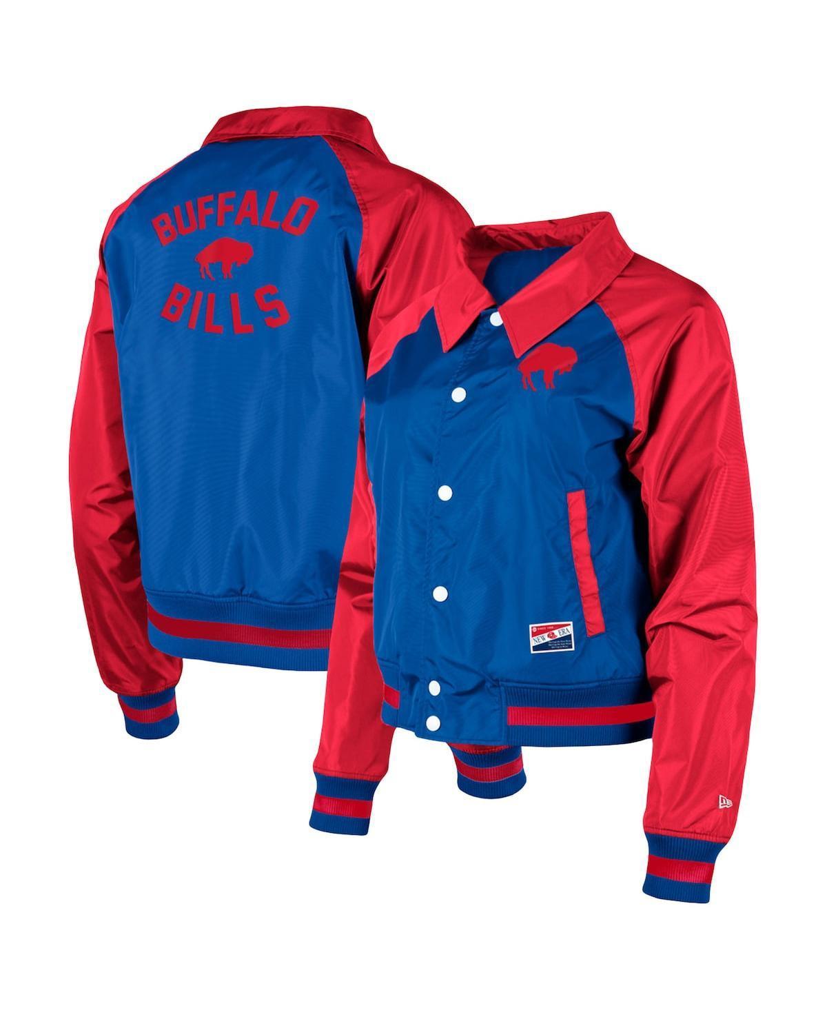 Women's New Era Royal Buffalo Bills Coaches Raglan Full-Snap Jacket, Size: Medium, Blue Product Image