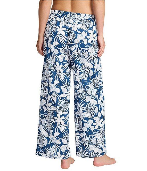 Tommy Bahama Island Cays Blooms Floral Print Wide Leg Pant Swim Cover-Up Product Image