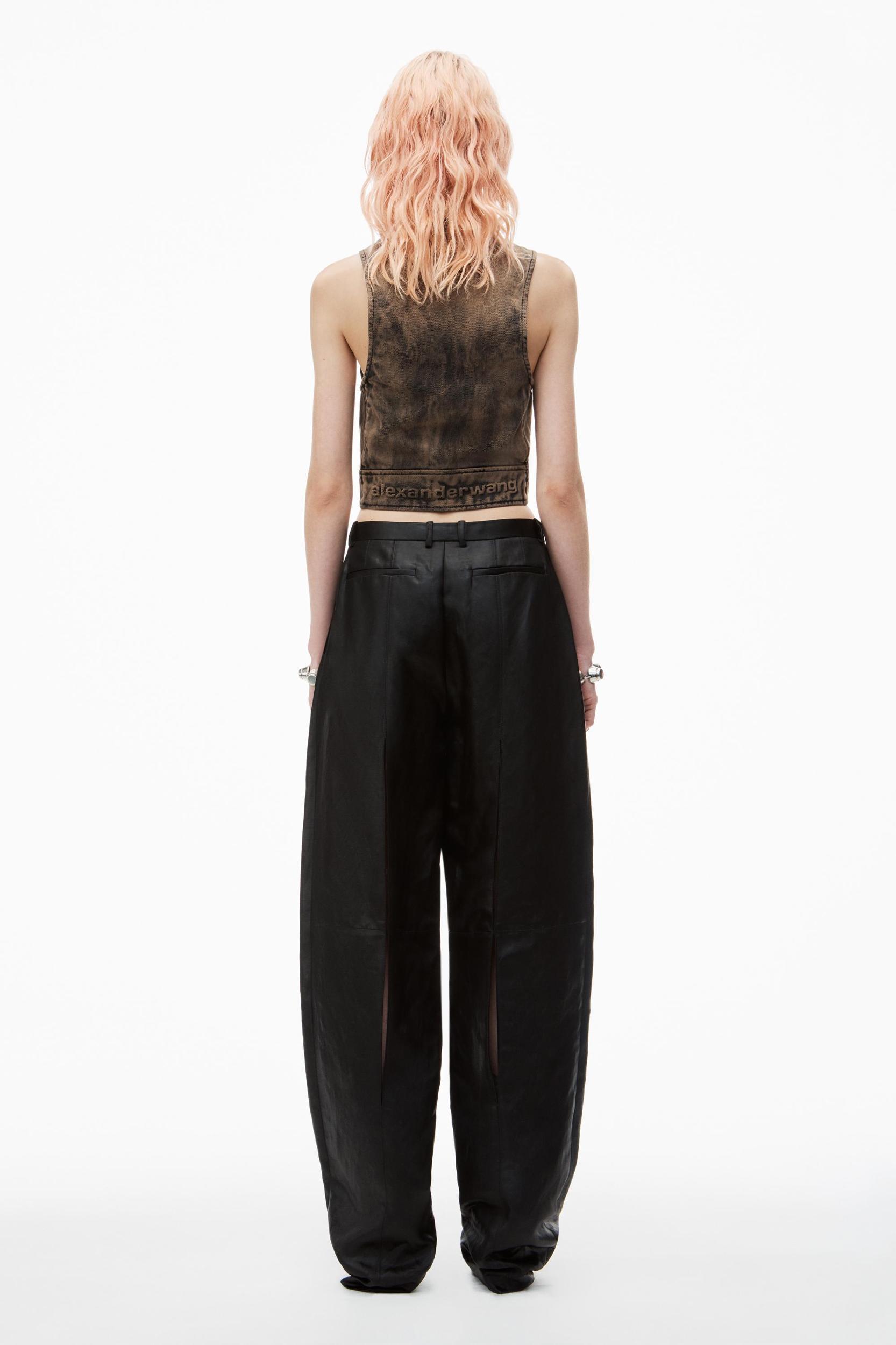 Slit Back Balloon Trouser In Linen Chintz Product Image