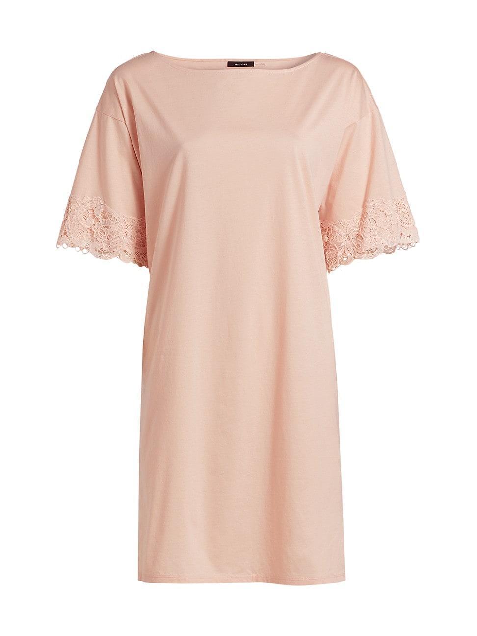 Womens Bliss Harmony Cotton & Lace Nightgown Product Image
