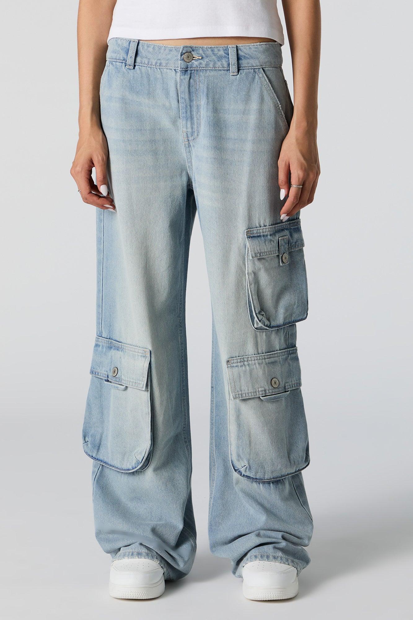 Mid Rise Cargo Jean Female Product Image