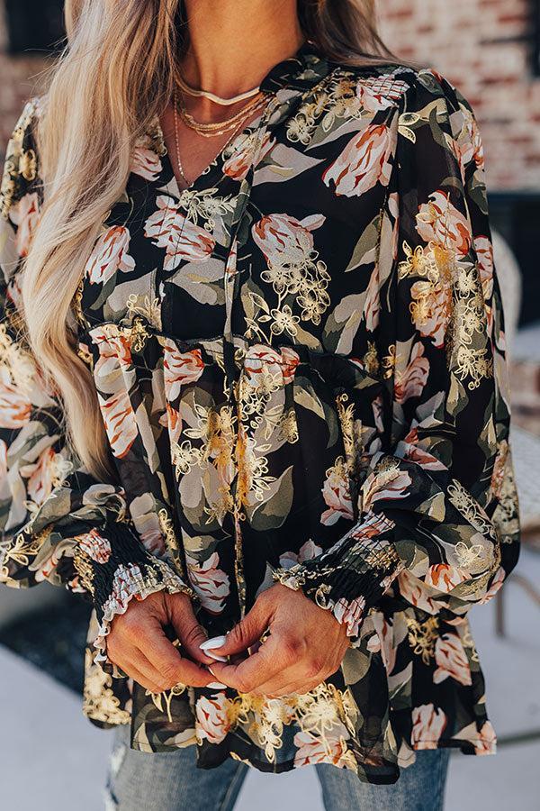 Wrapped In Love Babydoll Top Product Image
