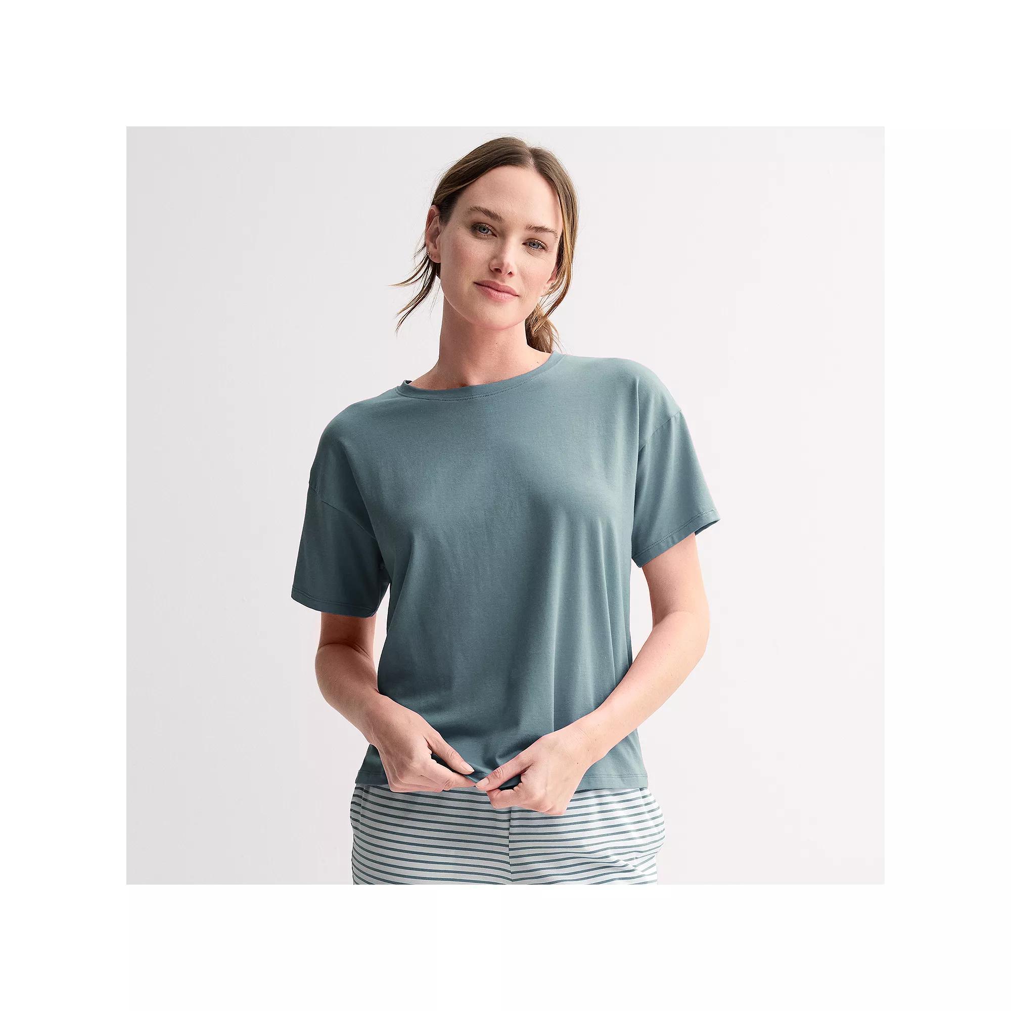 Women's Sonoma Goods For Life® Sleep Tee, Size: Large, Stormy Weather Product Image