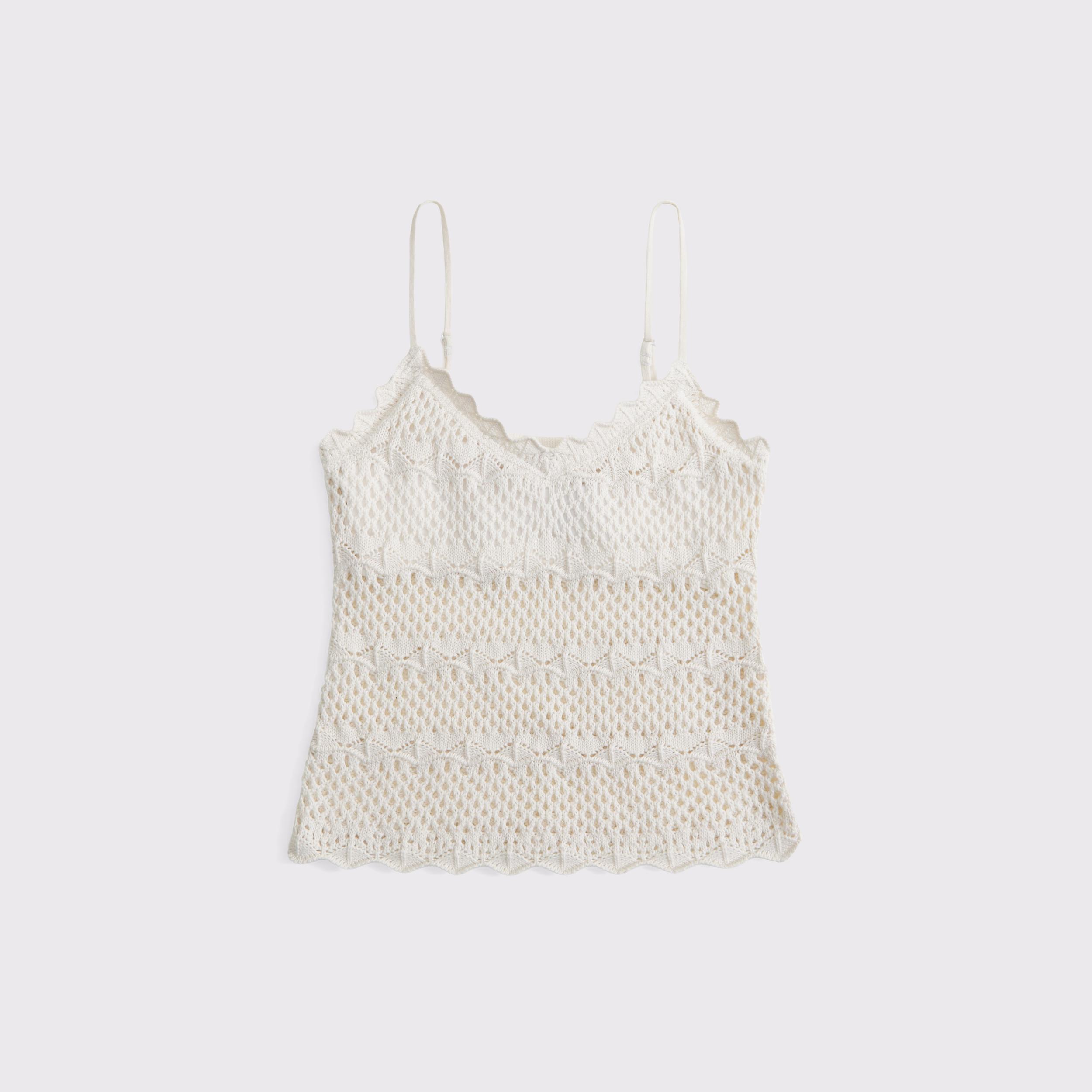 Crochet-Style V-Neck Cami Product Image