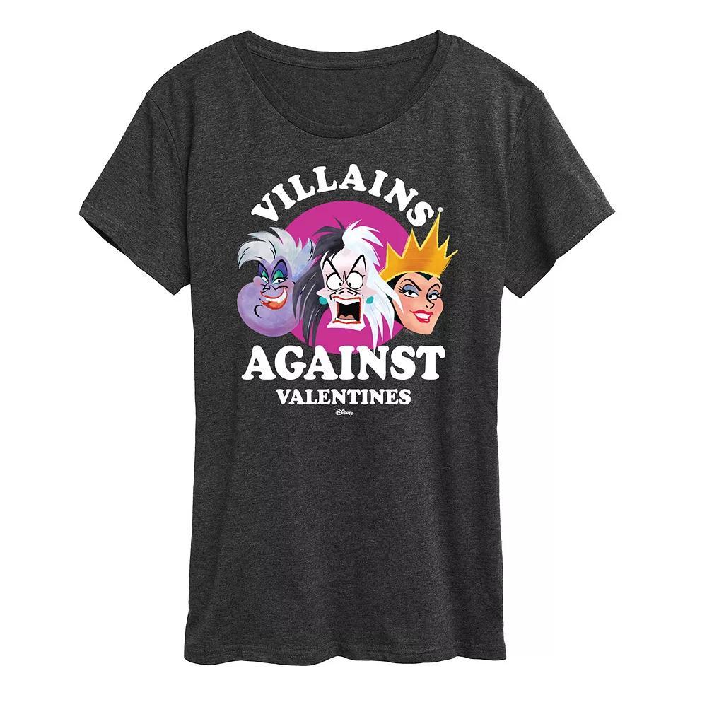 Disneys Beauty and the Beast Womens Roses Graphic Tee, Girls Heather Grey Product Image