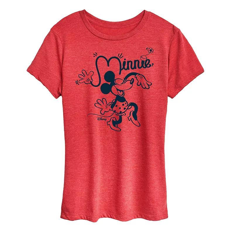 Disneys Minnie Mouse Fun Graphic Tee, Womens Product Image