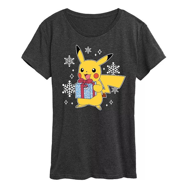 Womens Pokemon Pika Presents Tee, Girls Blue Product Image