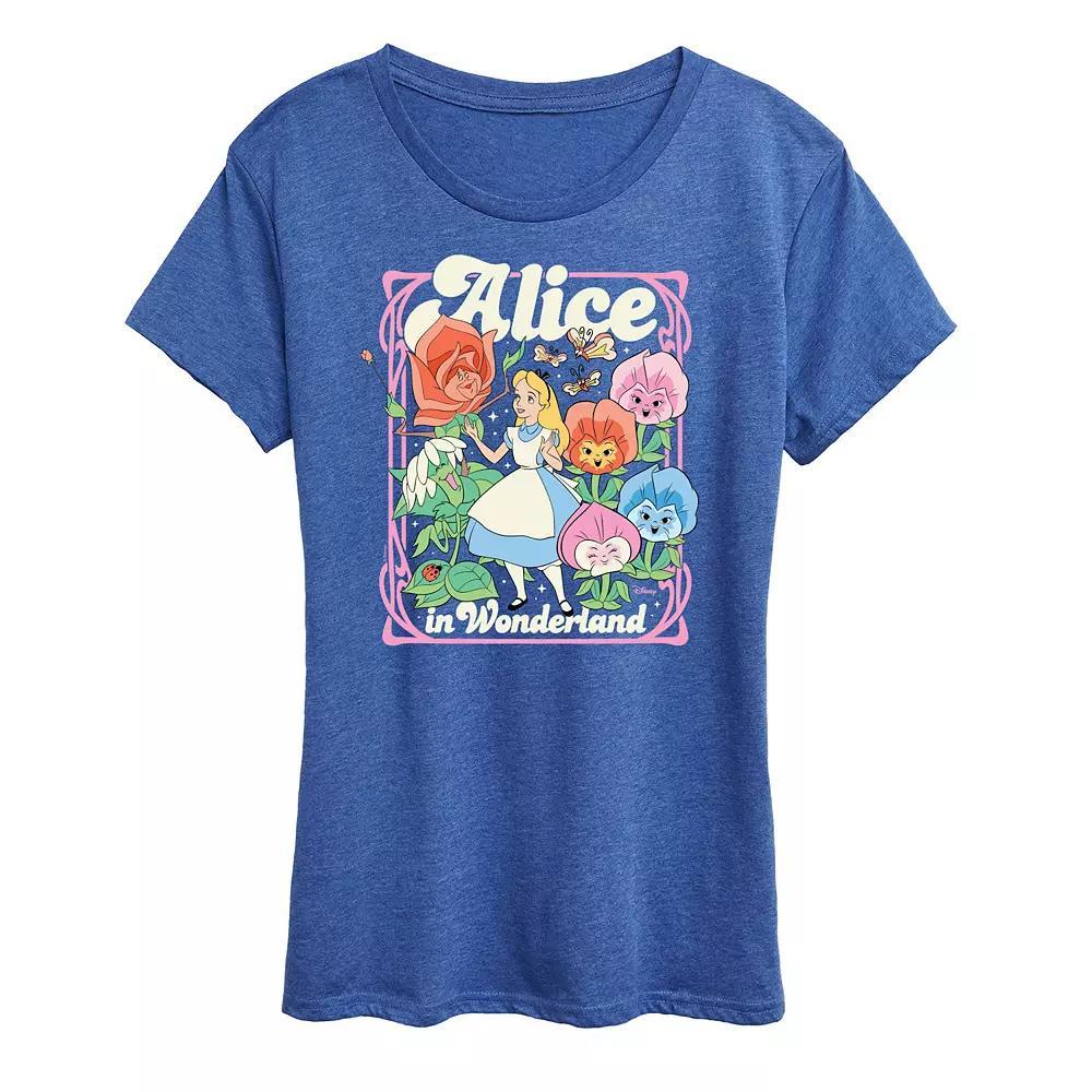 Womens Barbie Winter Holiday Graphic Tee, Girls Grey Blue Product Image