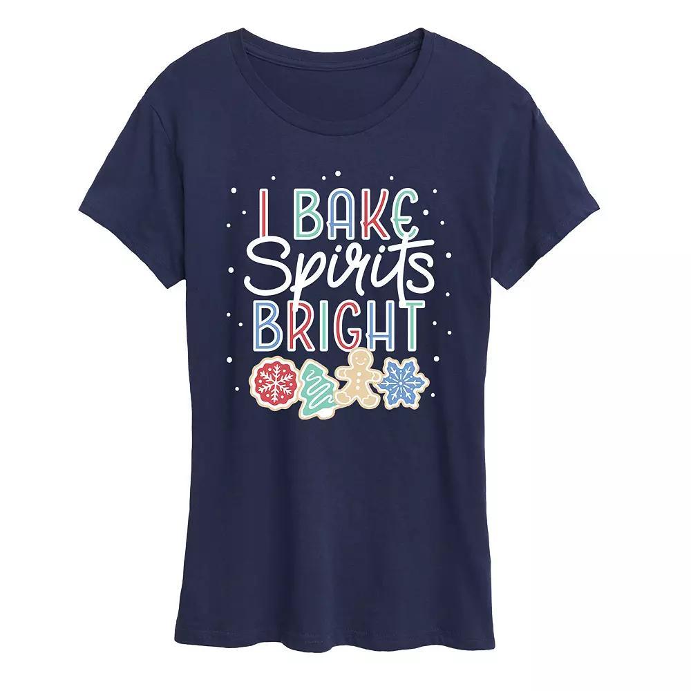 Women's I Bake Spirits Bright Graphic Tee, Girl's, Size: XXL, Black Product Image