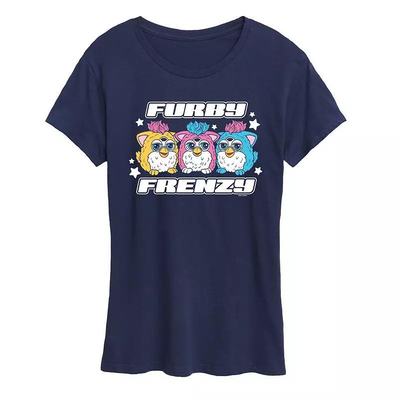 Womens Furby Frenzy Graphic Tee Heather Grey Product Image