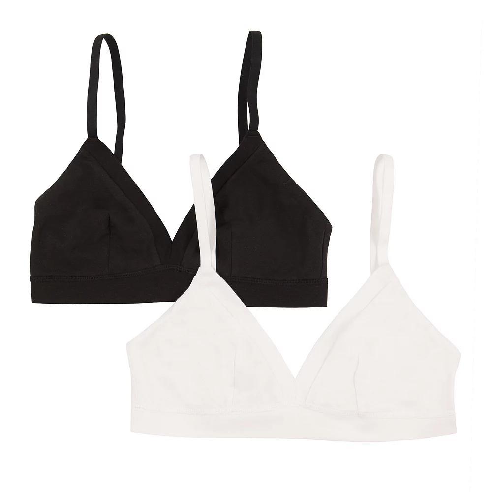 Jezebel 2-Pack Pima Cotton Bralette 900821P2, Women's, Size: Medium, Beige Product Image