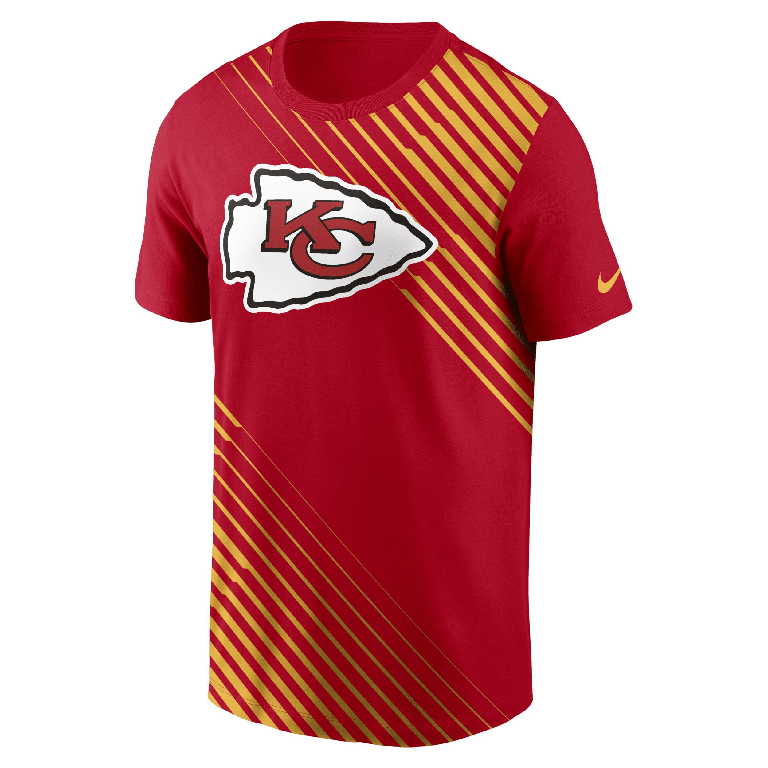 Men's Nike  Red Kansas City Chiefs Yard Line Fashion Asbury T-Shirt, Size: Large Product Image