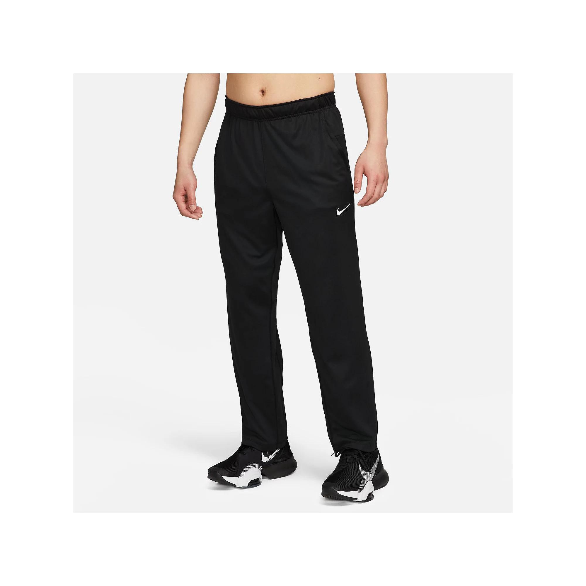 Men's Nike Totality Dri-FIT Open-Hem Versatile Pants, Size: Large, Black White Product Image