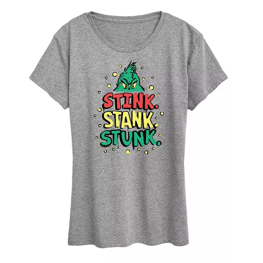 Womens Peanuts Be Happy Graphic Tee, Girls Grey Royal Blue Product Image