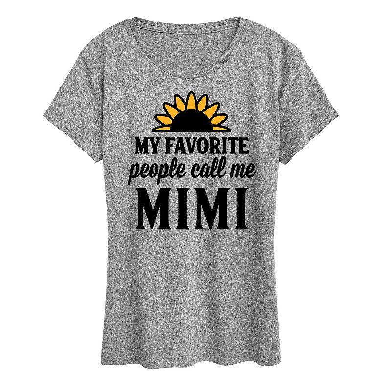 Women's Favorite People Call Me Mimi Graphic Tee, Size: XXL, Beige Product Image
