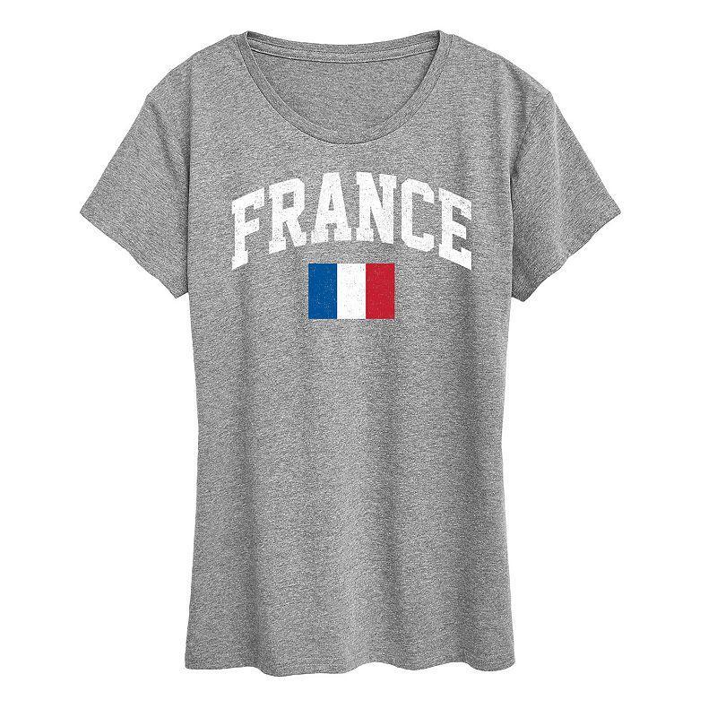 Womens Great Britain Flag Graphic Tee Heather Grey Product Image