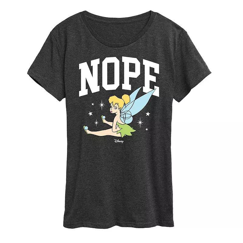 Disney's Tinker Women's Bell Nope Graphic Tee, Girl's, Size: XXL, Heather Grey Product Image