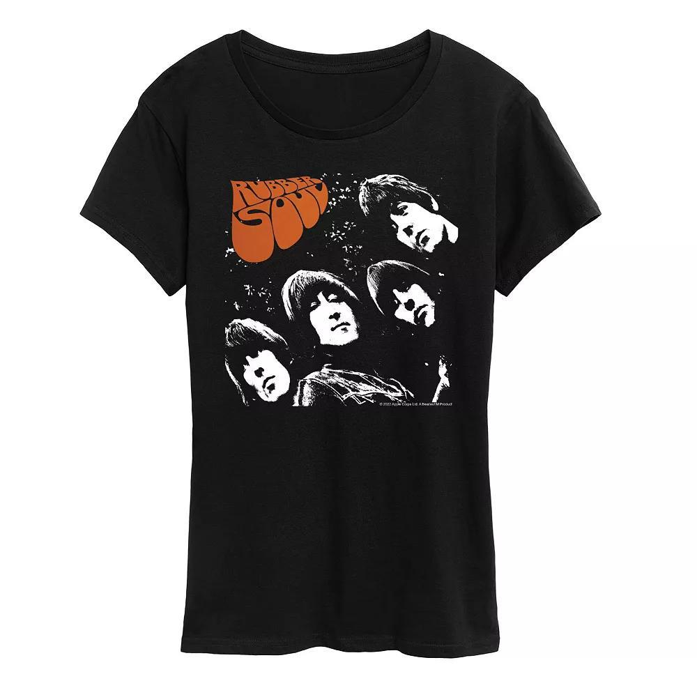 Womens Music is the Answer Graphic Tee Grey Royal Blue Product Image