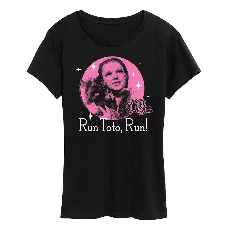 Womens The Wizard Of Oz Run Toto Run Graphic Tee Blue Product Image