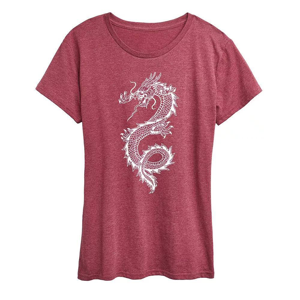 Womens Chinese Dragon Graphic Tee Product Image