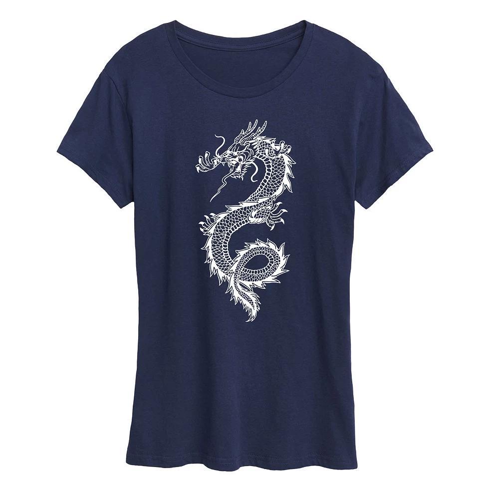Womens Chinese Dragon Graphic Tee Product Image