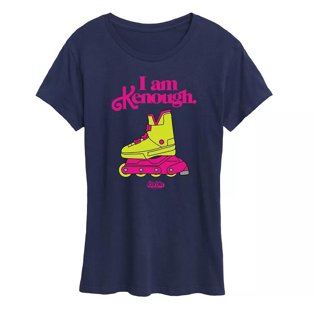 Womens Barbie The Movie Rollerblades Graphic Tee, Girls Grey Gray Product Image