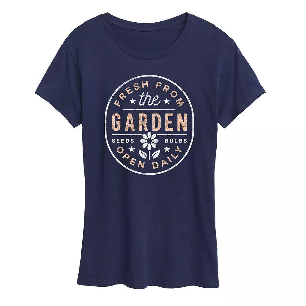 Women's Fresh From The Garden Graphic Tee, Size: Small, Grey Green Product Image
