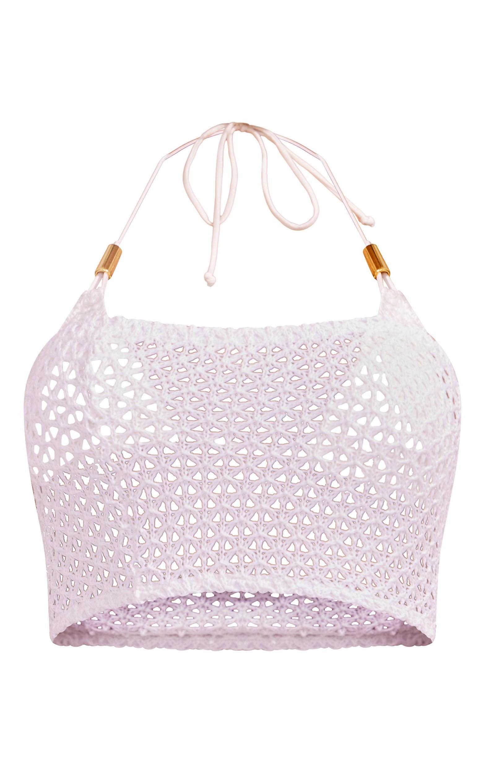 Cream Crochet Bandeau Beach Top Product Image