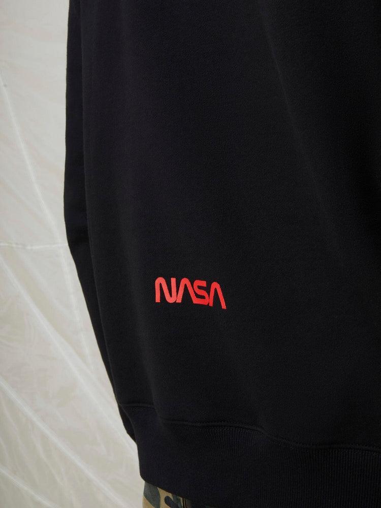 NASA WORM LOGO HOODIE (CHARCOAL) Product Image