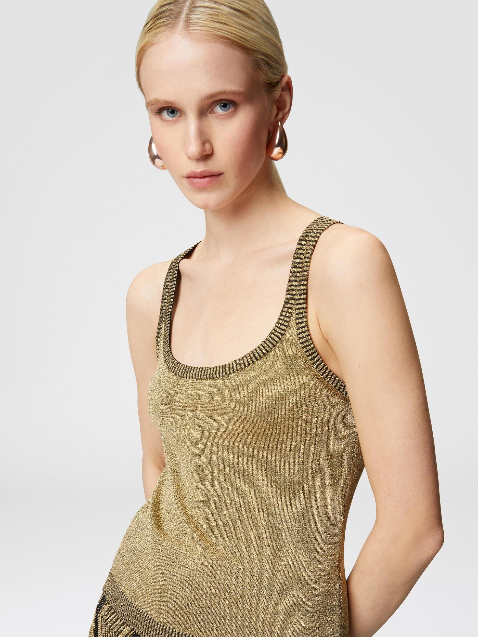 Glitter-effect viscose tank top Product Image