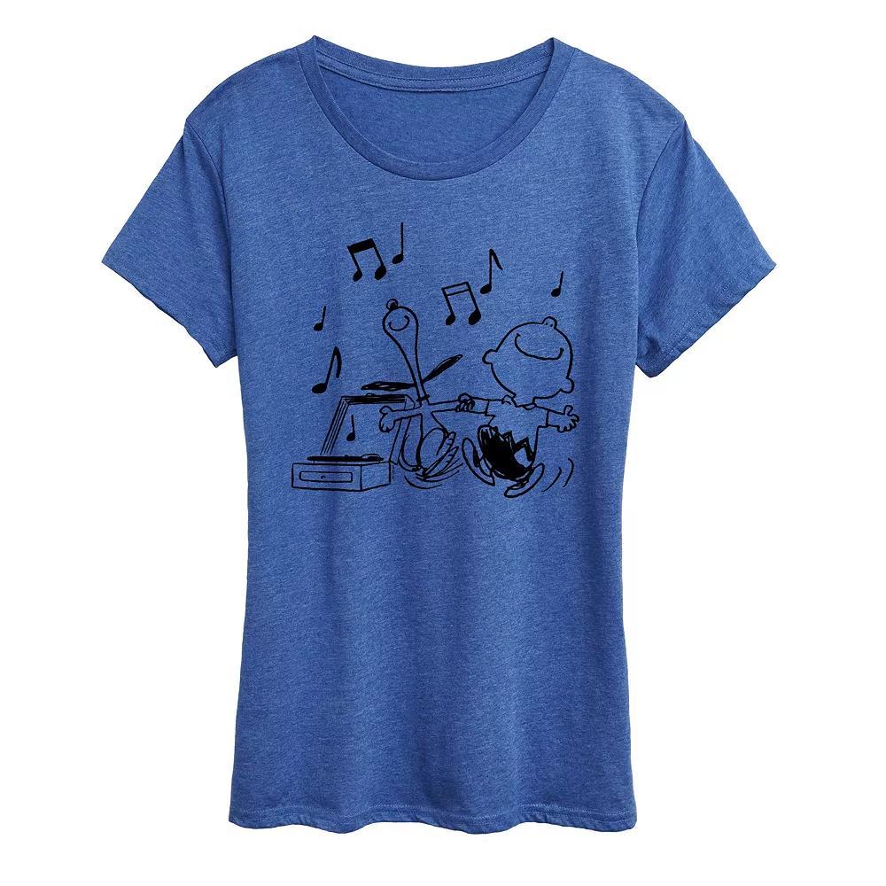 Women's Blessed Mimi Graphic Tee, Size: Small, Grey Royal Blue Product Image