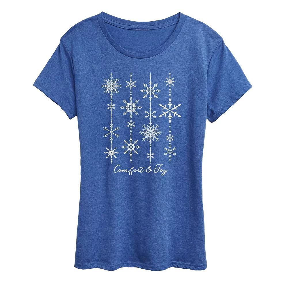 Womens Mom To The 2nd Power Graphic Tee Grey Royal Blue Product Image