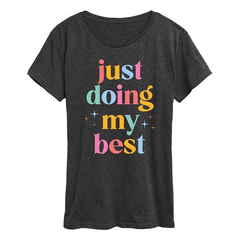 Womens Just Doing My Best Graphic Tee Product Image