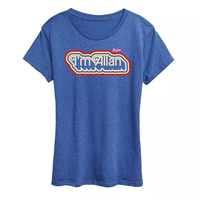 Womens Ocean Sunset Linework Graphic Tee Grey Royal Blue Product Image