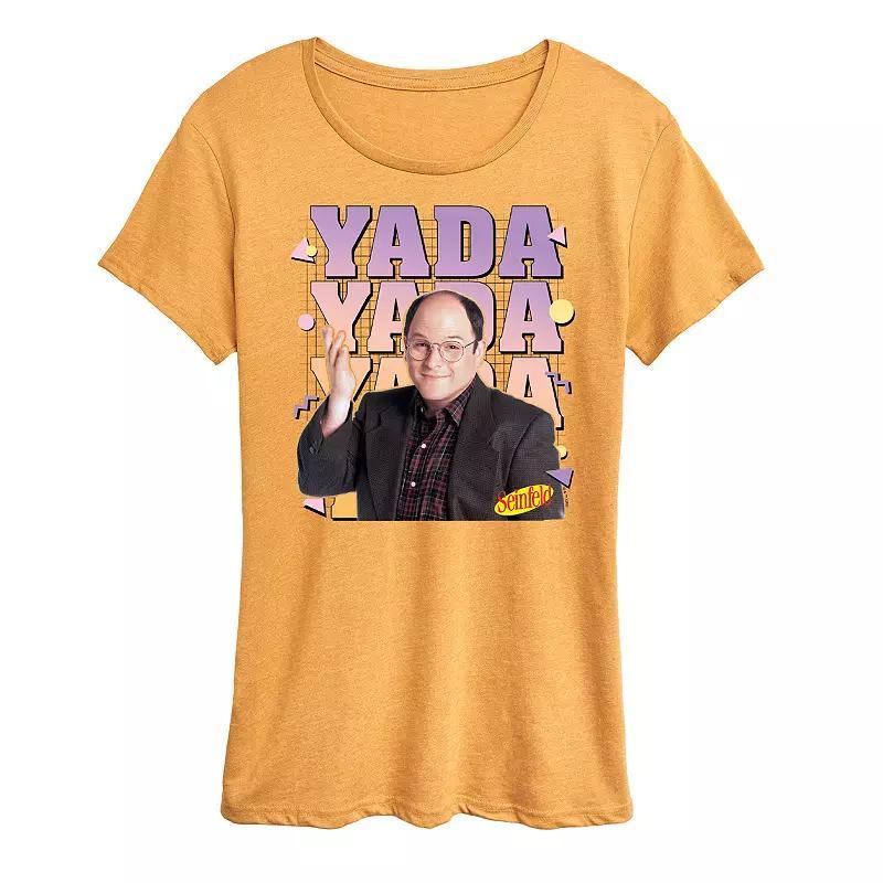 Womens Seinfeld Yada Yada Graphic Tee Grey Green Product Image