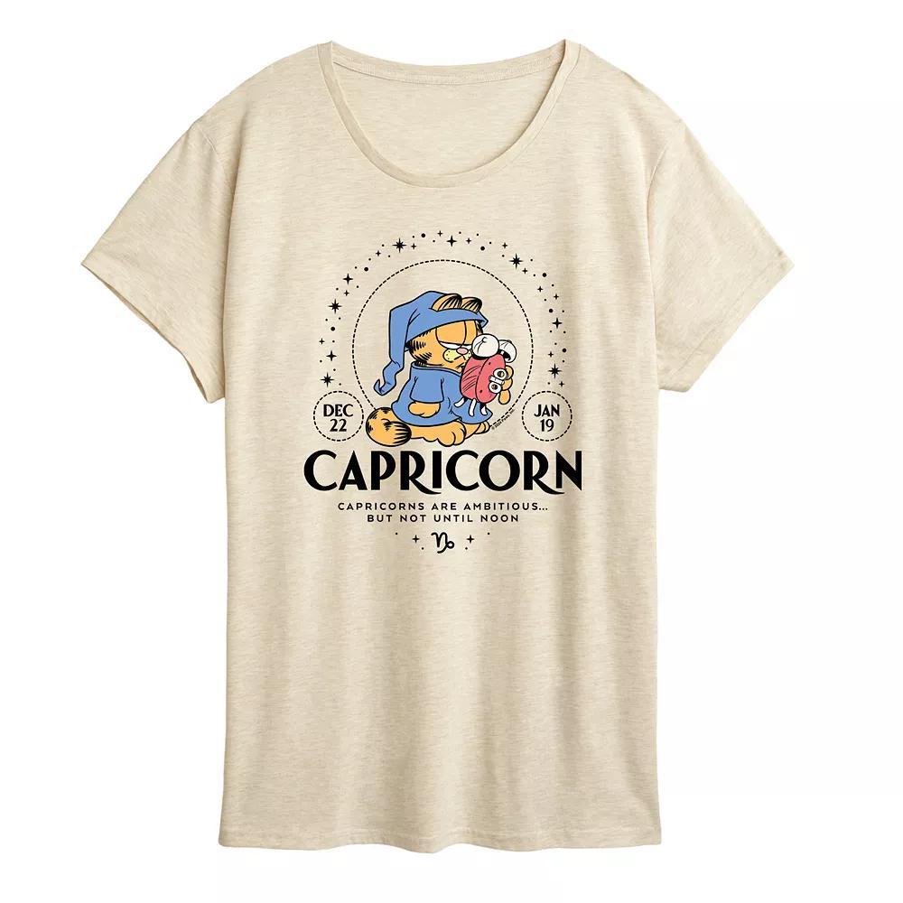 Womens Garfield Capricorn Graphic Tee Product Image