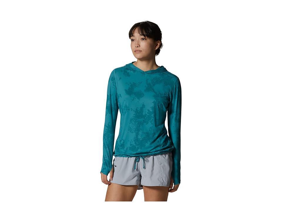 Mountain Hardwear Crater Lake Long Sleeve Hoody (Fogbank) Women's Sweatshirt Product Image