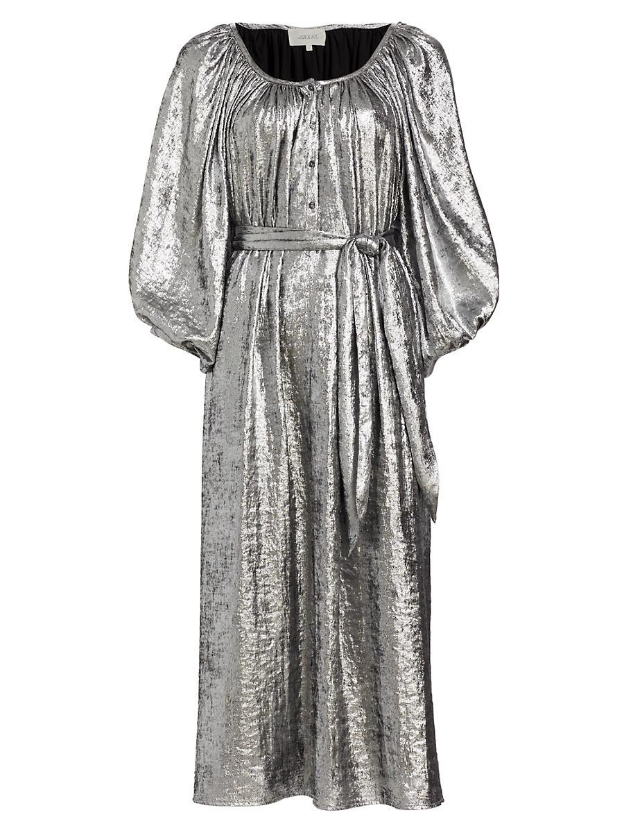 Womens Wallow Crushed Velvet Midi-Dress Product Image
