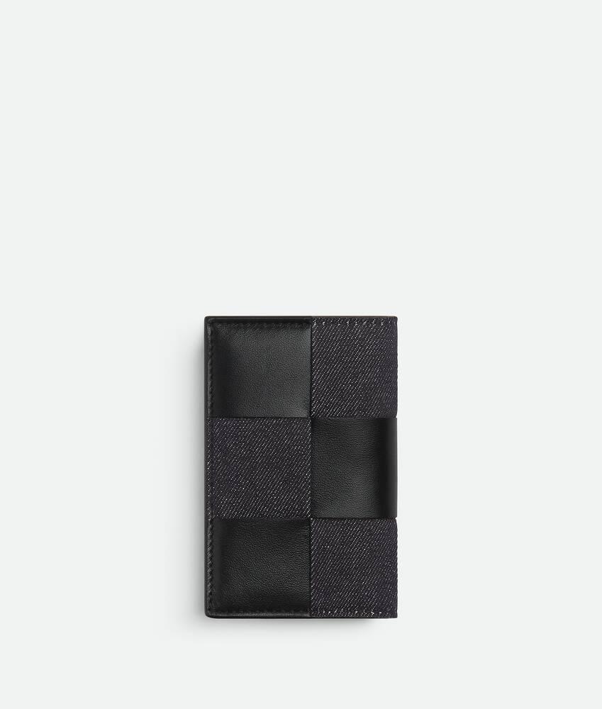 Men's Cassette Flap Card Case in Dark indigo/black Product Image