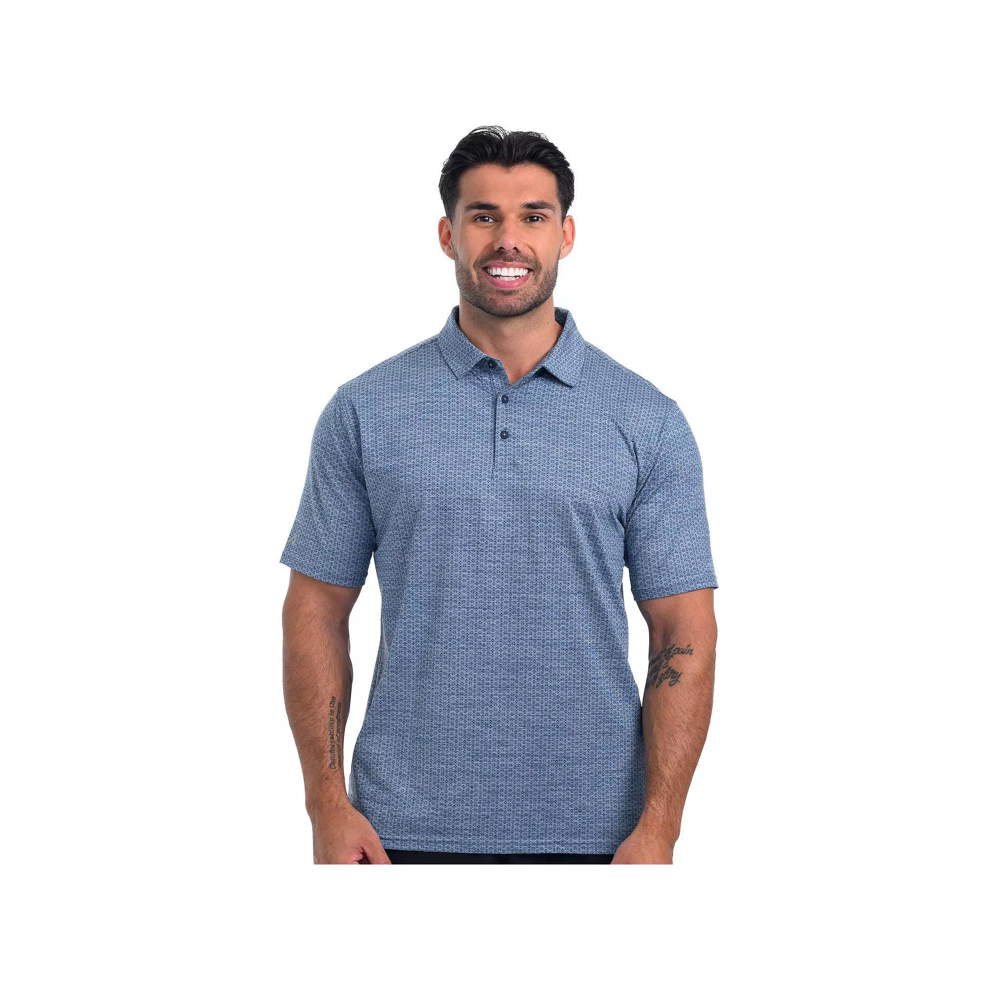 Mens Antigua Sleet Polo Nautical Navy Grey Product Image