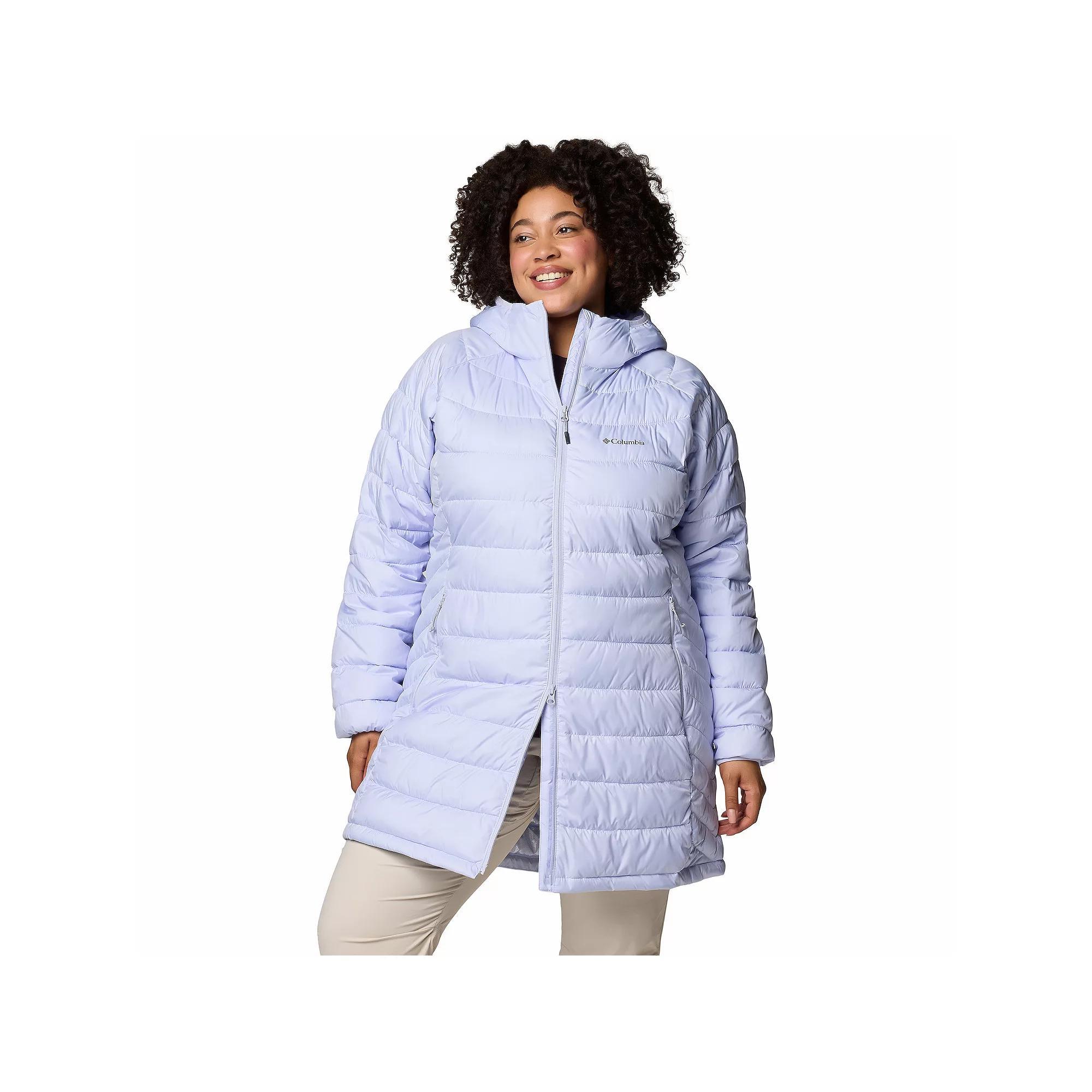 Plus Size Columbia Powder Lite II Mid Jacket, Women's, Size: 1XL, Moonvista Product Image