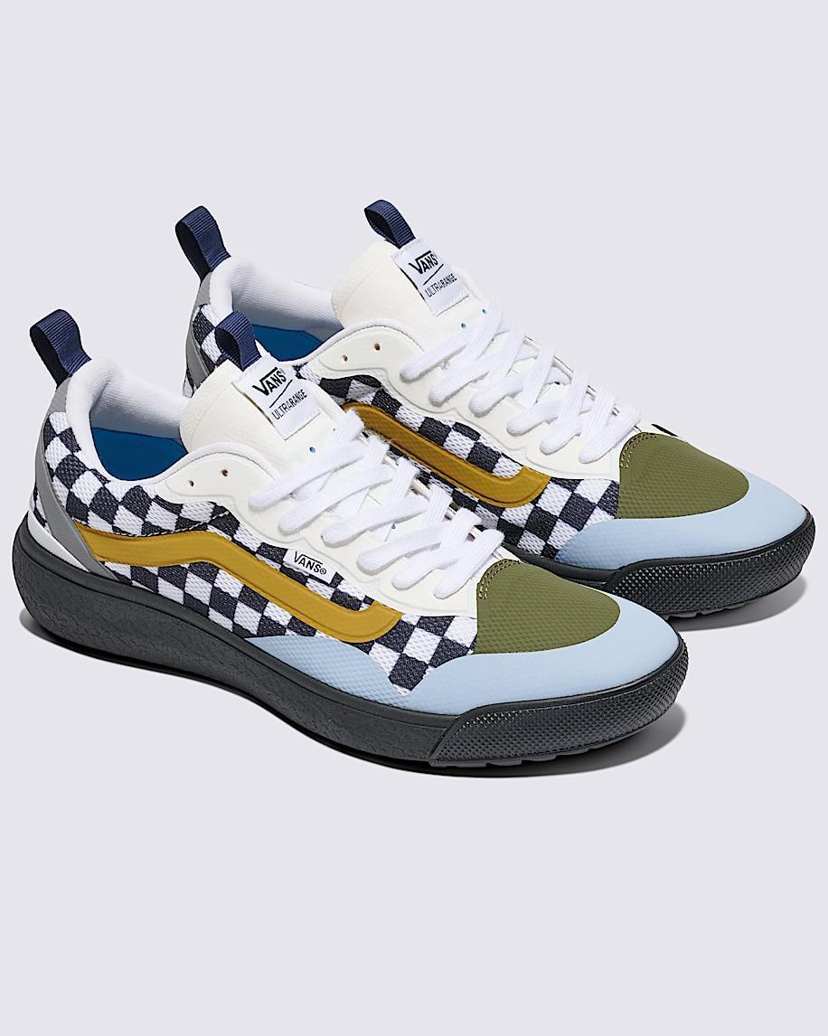 Customs UltraRange EXO Checkerboard Shoe in Black / White / Multi| Vans US Product Image
