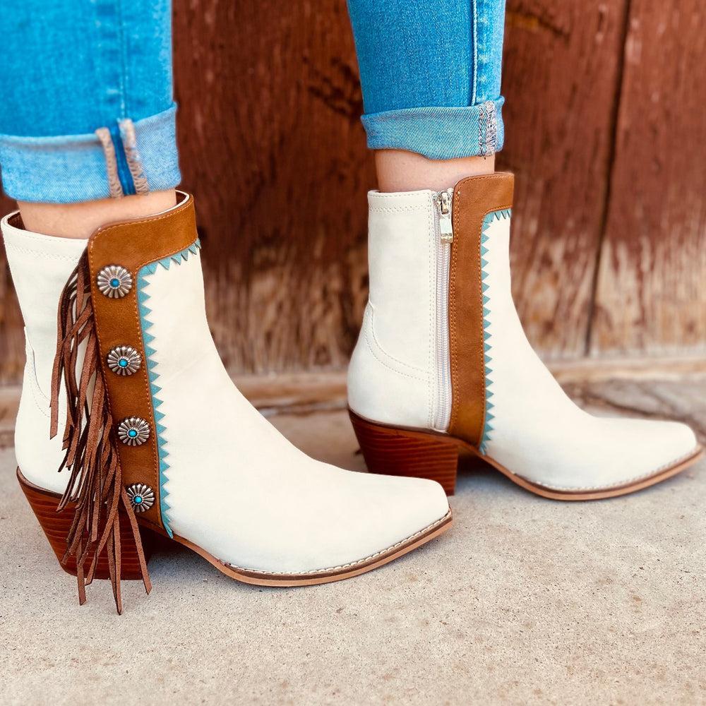 Gizelle Fringe Boots Product Image
