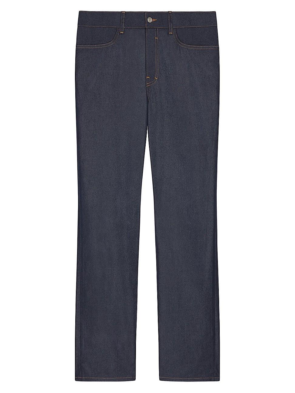 Mens Slim-Straight Luxe Denim Pants Product Image