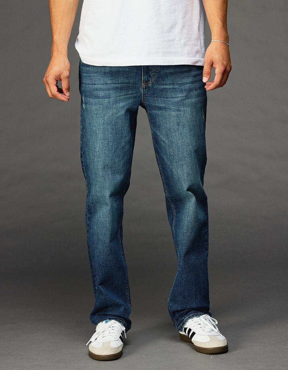 RSQ Mens Slim Straight Jeans - LIGHT WASH Product Image