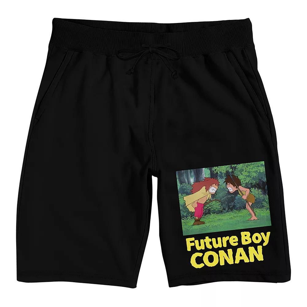 Men's Future Boy Conan Pajama Shorts, Size: XXL, Black Product Image